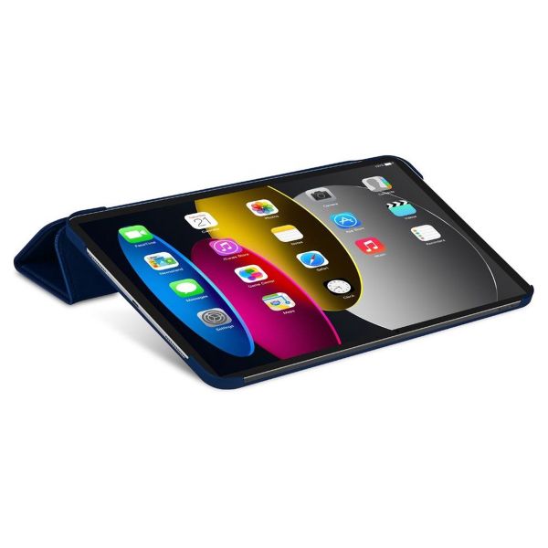 Decoded Textured Sillicon Slim Cover Apple iPad 9 (2021) 10.2 inch / iPad 8 (2020) 10.2 inch / iPad 7 (2019) 10.2 inch - Navy Peony