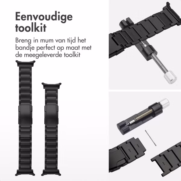 Accezz Mat Titanium bandje voor de Samsung Galaxy Watch Ultra (2024/2025) - Zwart