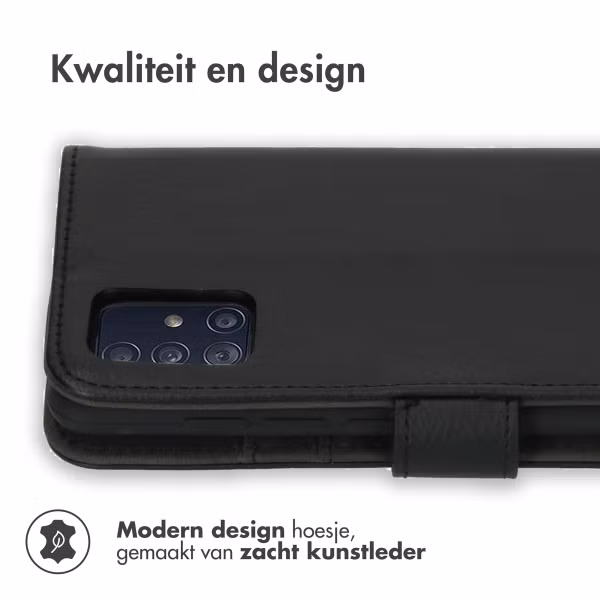 imoshion Luxe Bookcase Samsung Galaxy A51 - Zwart