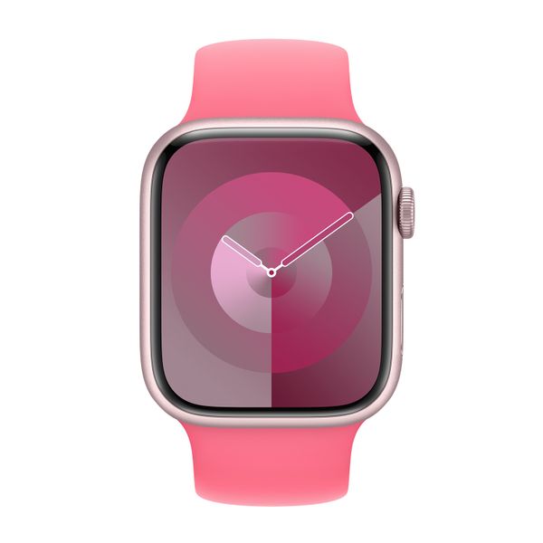 Apple Siliconen solobandje Apple Watch | 44/45/46/49 mm - Maat 4 - Pink