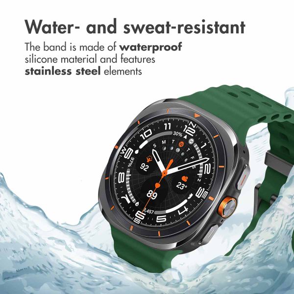 imoshion Ocean Silicone Band Samsung Galaxy Watch Ultra 2 (2026) / Ultra (2024/2025) - Dark Green