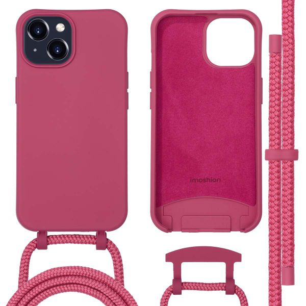 imoshion Color Backcover met afneembaar koord MagSafe iPhone 15 - Raspberry