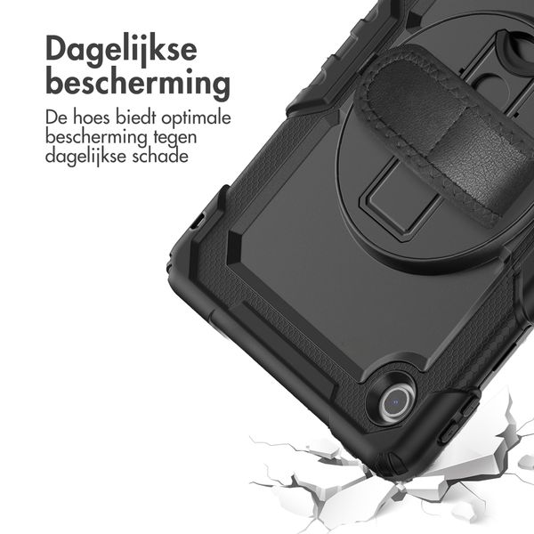 Accezz Rugged Backcover met schouderstrap Lenovo Tab (2025) - Zwart