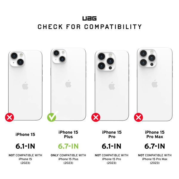 UAG Shield Plus Screenprotector Apple iPhone 15 Plus