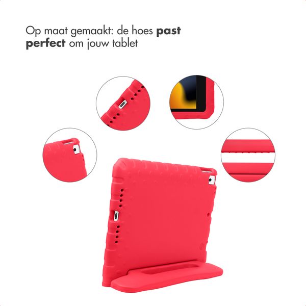 imoshion Kidsproof Backcover met handvat Apple iPad 9 (2021) 10.2 inch / iPad 8 (2020) 10.2 inch / iPad 7 (2019) 10.2 inch - Rood