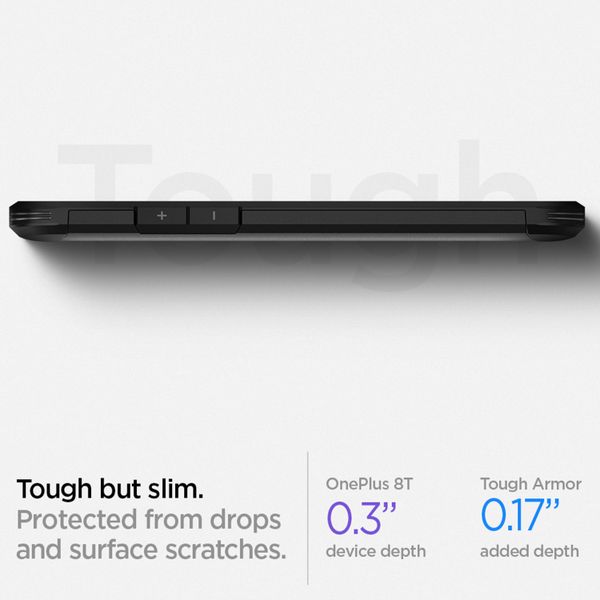 Spigen Tough Armor Backcover OnePlus 8T - Zwart