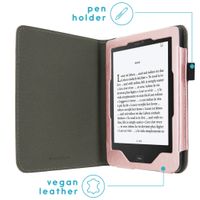 imoshion Vegan Leather Bookcase Tolino Shine 3 - Rosé Goud