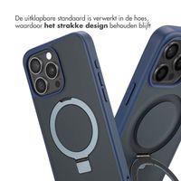 Accezz Ring Stand Backcover met MagSafe iPhone 15 Pro Max - Blue