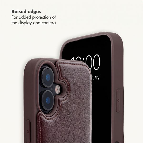 Selencia Nova Phone Case with Cord and Card Holder Apple iPhone 17 - Checks