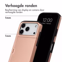 imoshion Backcover met pasjeshouder Apple iPhone 18 Pro / 17 Pro - Rose Gold
