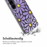 imoshion  Design hoesje Samsung Galaxy S23 - Tropical Violet Flowers Connect