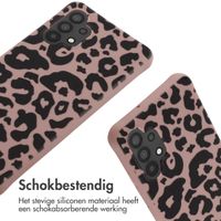 imoshion Siliconen design hoesje met koord Samsung Galaxy A32 (4G) - Animal Pink