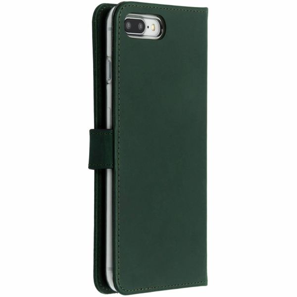 Selencia Echt Lederen Bookcase Apple iPhone 8 Plus / 7 Plus - Groen