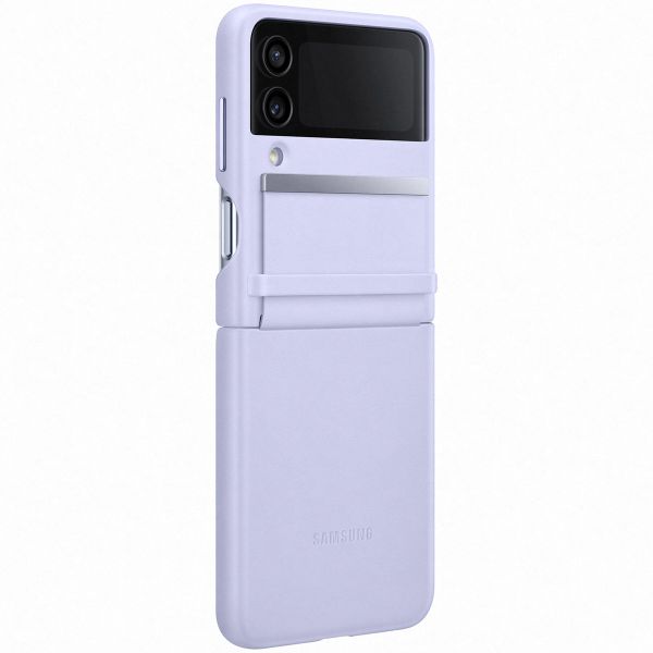 Samsung Originele Leather Backcover Galaxy Z Flip 4 - Serene Purple