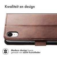 imoshion Luxe Bookcase Apple iPhone Xr - Donkerbruin