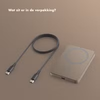 Selencia Vivid MagSafe Powerbank 5.000 mAh - Draadloze Powerbank - MagSafe en Qi2 - Desert Gold / Country Moo'd