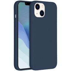 Accezz Liquid Silicone Backcover iPhone 14 - Donkerblauw