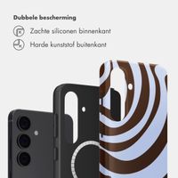 Selencia Vivid Backcover met MagSafe Samsung Galaxy S24 - Dream Swirl Chocolate