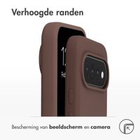Accezz Liquid Silicone Backcover met MagSafe Google Pixel 11 / 11 Pro / 10 / 10 Pro - New Tea Brown