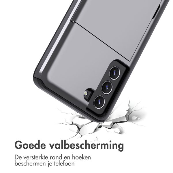 imoshion Backcover met pasjeshouder Samsung Galaxy S21 FE - Grijs