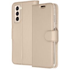 Accezz Wallet Softcase Bookcase Samsung Galaxy S21 Plus - Goud