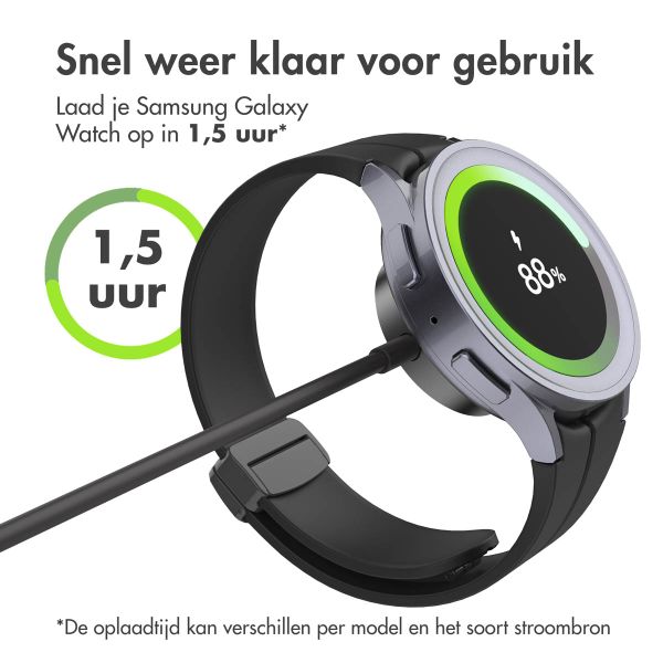 imoshion Oplaadkabel voor de Samsung Galaxy Watch USB-C en USB-A - 0,5 meter