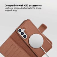 Selencia Olyn Detachable Bookcase with MagSafe Samsung Galaxy S26 Plus - Brown