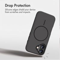 imoshion Colour Back Cover with Thin MagSafe Ring Apple iPhone 16 - Black