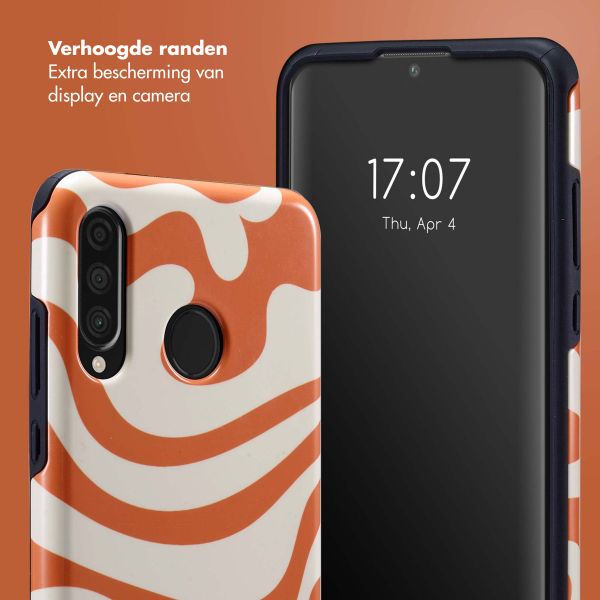 Selencia Vivid Tough Backcover Huawei P30 Lite - Dream Swirl Orange