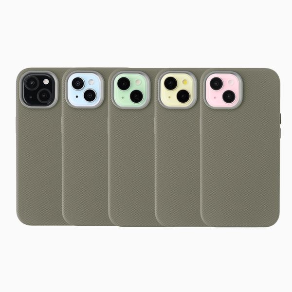 Accezz Mesh Backcover met MagSafe Apple iPhone 15 - Donkergrijs