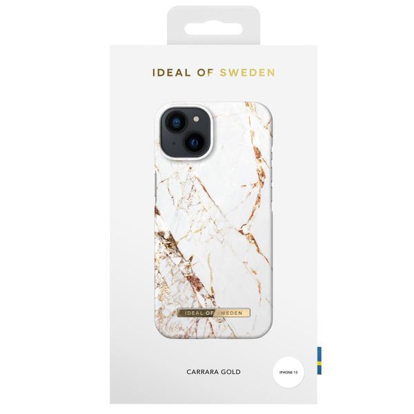 iDeal of Sweden Fashion Backcover iPhone 13 - Carrara Gold