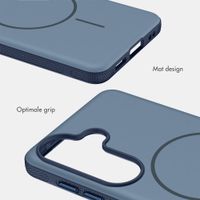 imoshion Color Backcover met Thin MagSafe Ring Samsung Galaxy S25 / S24 - Donkerblauw