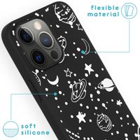 imoshion Design hoesje iPhone 13 Pro - Heelal - Wit