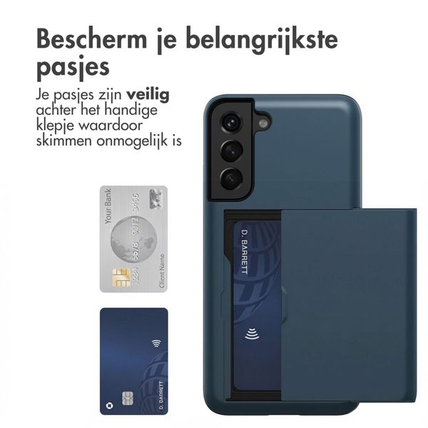 imoshion Backcover met pasjeshouder Samsung Galaxy S21 - Donkerblauw
