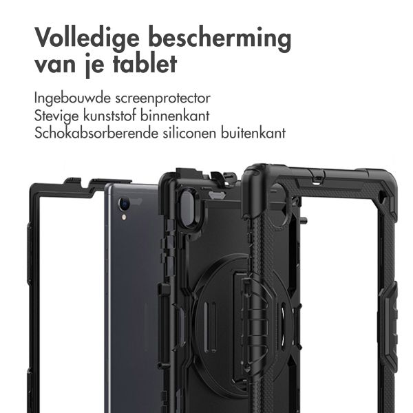 imoshion Tablet Cover met handstrap en schouderstrap Lenovo M10 Plus / M10 FHD Plus - Zwart