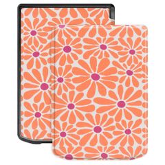 imoshion Design Slim Hard Case Bookcase Pocketbook Verse / Verse Lite / Verse Pro / Vivlio Light / Light HD - Orange Flowers Connect