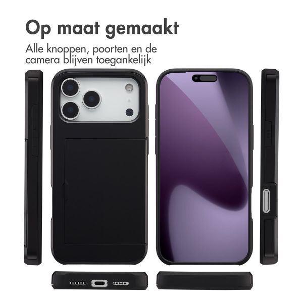 imoshion Backcover met pasjeshouder Apple iPhone 17 Pro Max - Zwart
