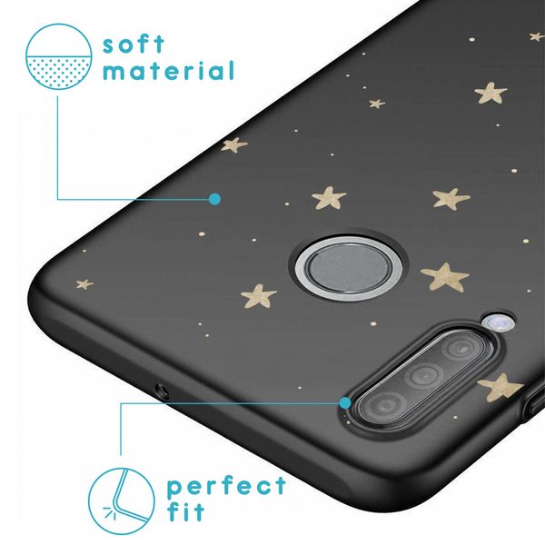 imoshion Design hoesje Huawei P30 Lite - Sterren / Zwart