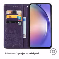 imoshion Mandala Bookcase Samsung Galaxy A55 - Paars