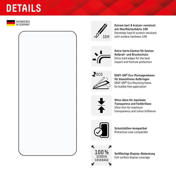 Displex Screenprotector Real Glass Full Cover Samsung Galaxy S24 Plus / S25 Plus