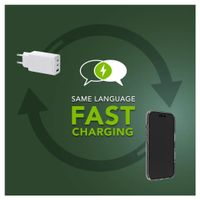 dbramante1928 Re-charge Oplader 2x USB-C 65W en USB-A 18W - Wit