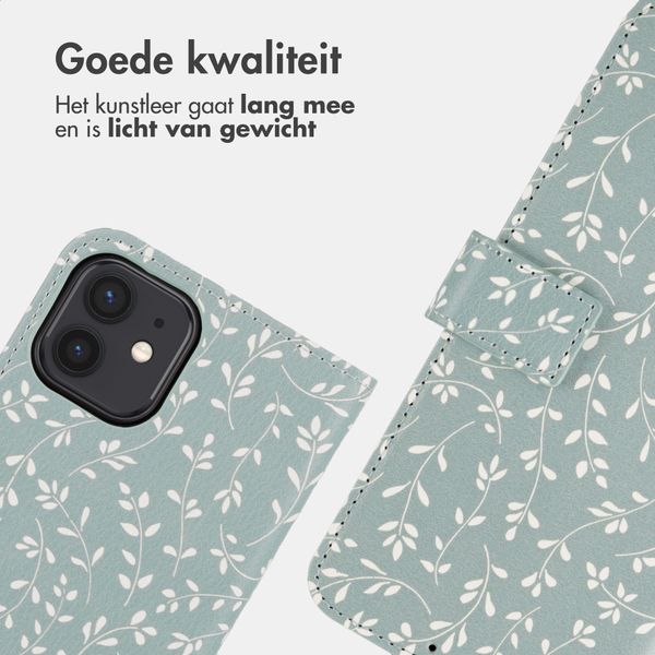 imoshion Design Bookcase Apple iPhone 11 - Smoke Green Flowers