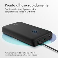 imoshion Powerbank 20.000 mAh - Quick Charge en Power Delivery - 100W - Zwart