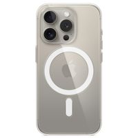 Apple Clearcase voor de Apple iPhone 15 Pro + Apple MagSafe Draadloze Oplader 25W - 1 meter