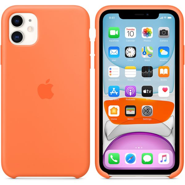 Apple Originele Silicone Backcover Apple iPhone 11 - Vitamin C