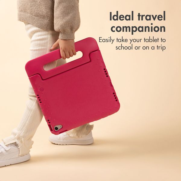 imoshion Kids-Proof Back Cover with Handle Apple iPad Mini 7 (2024) / iPad Mini 6 (2021) - Pink