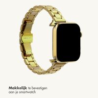 Selencia Slim Steel schakelbandje Apple Watch | 38/40/41/42 mm - Goud