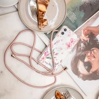 imoshion Design hoesje met koord Samsung Galaxy S10 - Bloem - Roze