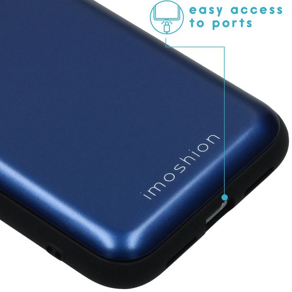 imoshion Backcover met pashouder iPhone Xr - Donkerblauw