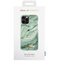 iDeal of Sweden Fashion Backcover iPhone 12 (Pro) - Mint Swirl Marble